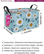 Rectangular Sunflower Storage Basket - Image 2