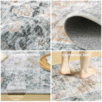 Washable Kitchen Runner Rug for Entryway: 2'6"x8' Carpet Runner Hallway Rug - Image 4