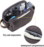 BAGSMART Toiletry Bag for Men, Canvas Travel Toiletry Organizer Dopp Kit - Image 3