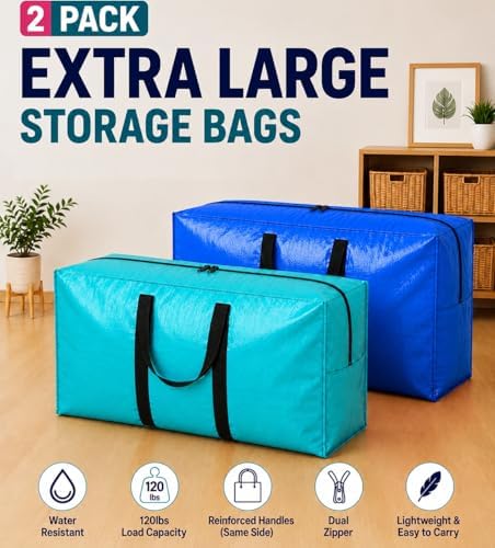 Extra Large Storage Bags, Jumbo Moving Tent Storage Bags, Foldable Big - Image 7