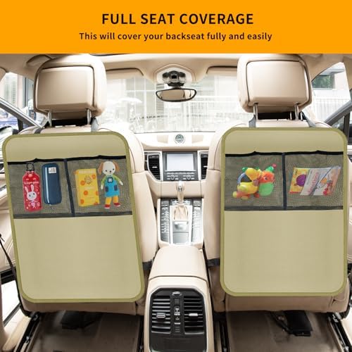 2 Pack Kick Mat Backseat Protector, Back Seat Cover - Image 6