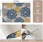 Artoid Mode Floral Vinyl Placemats Set of 4, Heat Resistant Washable Non-Slip - Image 6