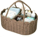 Diaper Caddy Organizer, Paper Rope Storage Baskets Nursery Bin by Unknown