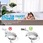 Bath Helper - Bath Tub Faucet Extender - Guides Water Directly from Faucet to - Image 2