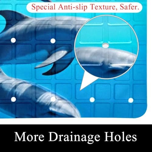 Non Slip Shower Mat Bathtub Mat 15.1x26.8 Inch, Quick Dry Bath Mat - Image 2