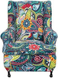 CRFATOP Wingback Chair Covers Stretch Armchair Slipcovers by CRFATOP