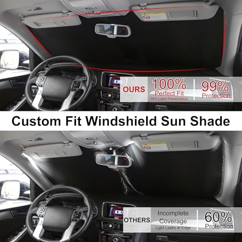 TINGLU Sun Shade for Ford Focus Hatchback 2012-2018 Accessories Windshield Sun - Image 4