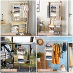 MAX Houser 4 Tier Shelf Hanging Closet Organizer, Closet Hanging Shelf - Image 4