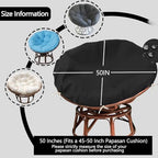 Papasan Cushion Cover Only, 50in Outdoor Indoor Papasan Chair Cushion Cover - Image 2