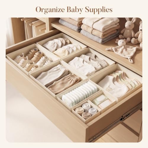 Drawer Organizer Storage for Clothes, 10 Pack - Image 3