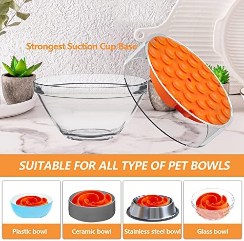 Slow Feeder Dog Bowls Insert, Animire Soft Silicone Slow Eating Dog Food Bowl - Image 6