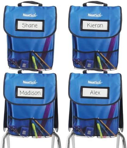 EAI Education NeatSeat® Classroom Chair Organizer: Set of 4 by EAIEducation