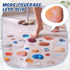 Fullhawl 30 Pcs Pebble Stone Non Slip Shower Stickers, Bathtub Safety - Image 5