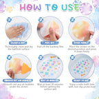 Fullhawl 30 Pcs Watercolor Bubble Non Slip Shower Stickers, Bathtub Safety - Image 3