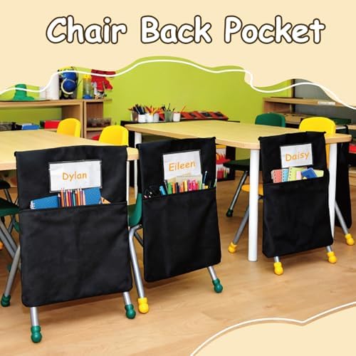 24 Pack 19.5 x 16.5 Inch Student Chair Pockets - Image 6