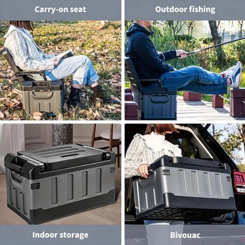 Versatile Foldable Seatable Car Organizer Box Heavy Duty Storage Bins - Image 6