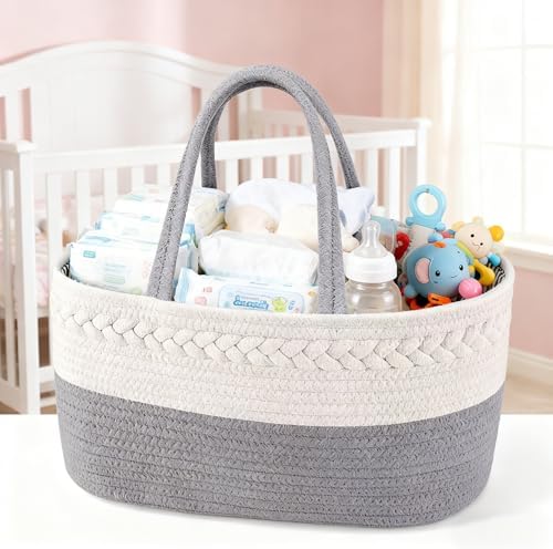 CREVENT Diaper Caddy Organizer, Baby Basket - Image 3