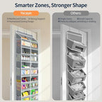 Yecaye 6-Tier Over The Door Organizer Dual-Column of 12 Compartments, College - Image 4