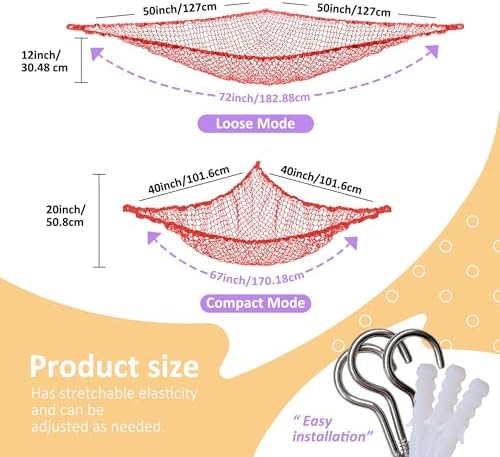 Lazebox Stuffed Animal Net Hammock - Image 2