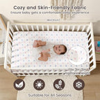 david's kids 3 Pack Mini Crib Sheets, Soft Breathable Premium Pack N Play Sheets - Image 3