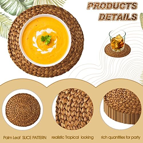 Geosar 200 Pcs Woven Disposable Paper Placemats Set 12x14 Inch - Image 4