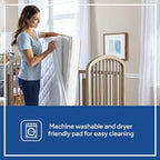 Sealy Baby Cool Comfort Cooling Breathable Waterproof Crib Mattress Protector - Image 5