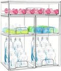 Baby Bottle Organizer 5 Pack Baby Bottle Storage Organizer Clear Bottles by Gifhomfix