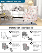 CRFATOP Wingback Chair Covers Wing Armchair Slipcovers - Image 6
