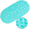 WELTRXE Pebbles Bath Mat Oval Non-Slip Bathtub Mat by WELTRXE