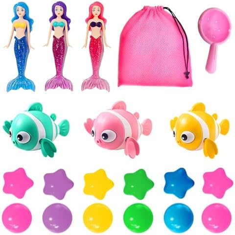 20-Piece Mermaid Baby Bath Toys by Unknown