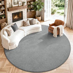 Keeko Round Area Rug 4ft for Living Room Bedroom, Soft Washable Circle Rug by Keeko
