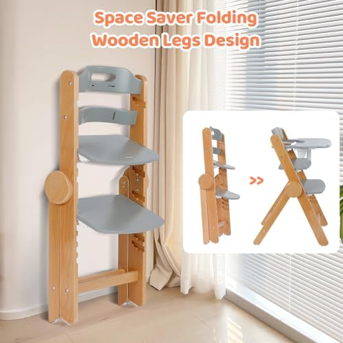 Ezebaby Wooden High Chair Grow - Image 6