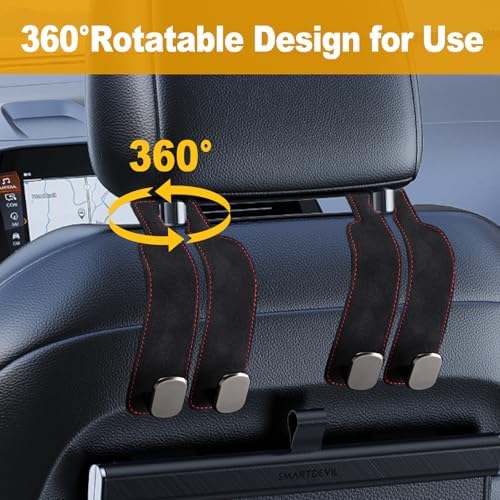 Car Purse Hook Purse Hook for Car Seats Headrest Car Seat Hooks, Heavy Duty - Image 3