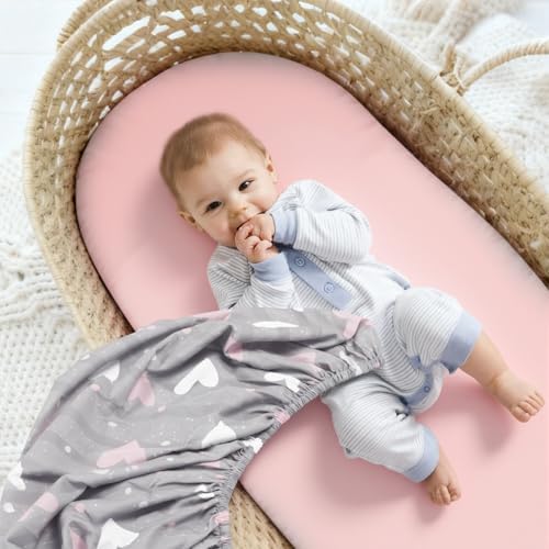 3 Pack Stretchy Bassinet Sheets 20" x 35" Compatible - Image 6