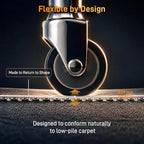 Office Chair Mat for Low-Pile Carpet, 36 in Round, Carpet Protector - Image 2