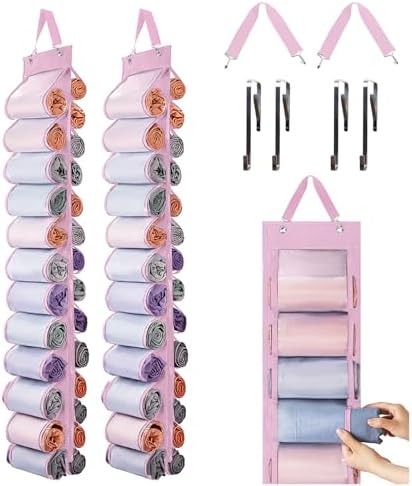 DHSFKBE Legging Organizer Storage, Foldable Hanging Closet Organizer Storage by DHSFKBE