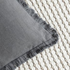 Foindtower Decorative Linen Fringe Throw Pillow Covers Cozy Boho Farmhouse - Image 3