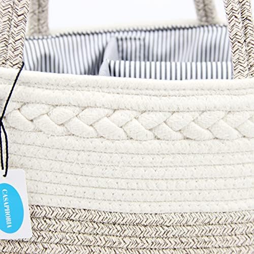 Casaphoria Caddy Organization Woven Cotton Rope Basket storage Caddy or Gift - Image 4