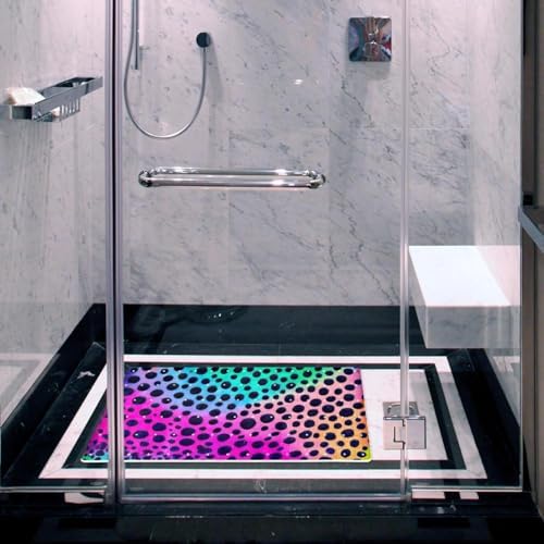 Bathtub Mat Non Slip 26.8x15.1 Inch, Leopard Texture Shower Mat - Image 6