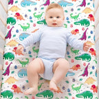 4 Pack Baby Boy Crib Sheets Set Soft Fitted Baby Boy Mattress Covers - Image 3