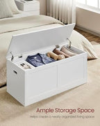 VASAGLE Storage Chest with 2 Safety Hinges, 15.7 x 39.4 x 18.3 Inches - Image 4