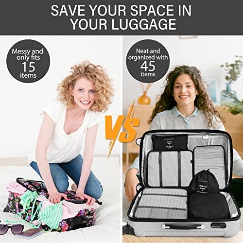 KPX 8 Set Packing Cubes for Travel, Luggage Packing Organizers Accessories - Image 5