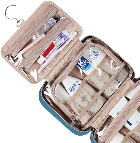 NISHEL Travel Toiletry Bag for women, Portable Hanging makeup Organizer - Image 4