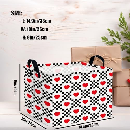 Valentine's Day Basket for Gifts Empty Cute Heart Large Gift Basket Decorative - Image 3
