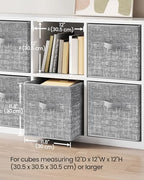 SONGMICS Storage Cubes, 11.8-Inch Foldable Closet Organizers - Image 3