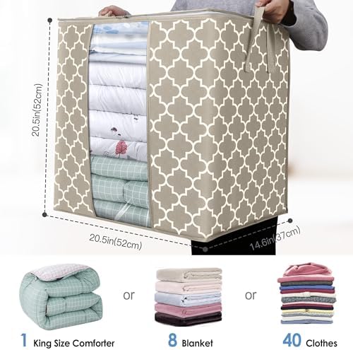 Storage Bags 4 Pack 100L Clothes Organization and Storage Containers - Image 3