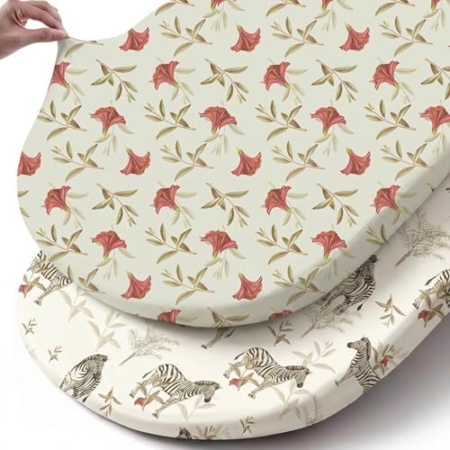 Stretch Fitted Bassinet Sheet Set BROLEX 2 Pack Cradle Sheets by BROLEX