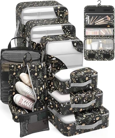 OlarHike Packing Cubes for Travel, Gifts for Women Mom, Anti-Tearing Suitcase by OlarHike