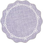 GarveeHome 6ft Round Rugs Washable Scalloped Bow Rug - Image 4
