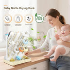 Vertical Baby Bottle Drying Rack, Space-Saving Countertop Storage Stand - Image 2
